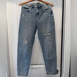 Light Wash Denim Mavi Ripped Jeans Size 27